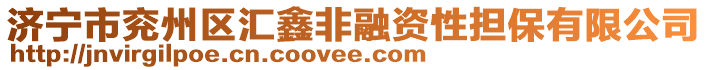 济宁市兖州区汇鑫非融资性担保有限公司