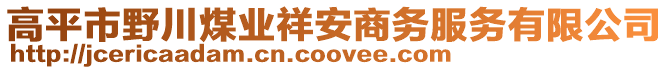 高平市野川煤业祥安商务服务有限公司