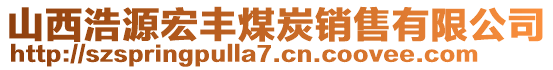 山西浩源宏豐煤炭銷售有限公司