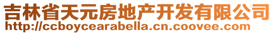 吉林省天元房地產(chǎn)開發(fā)有限公司