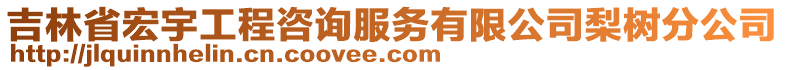 吉林省宏宇工程咨詢服務(wù)有限公司梨樹(shù)分公司