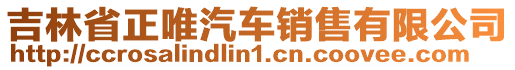 吉林省正唯汽车销售有限公司