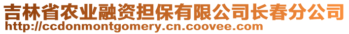 吉林省農(nóng)業(yè)融資擔保有限公司長春分公司