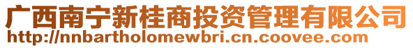 廣西南寧新桂商投資管理有限公司