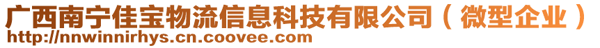 廣西南寧佳寶物流信息科技有限公司（微型企業(yè)）