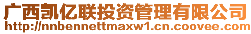 廣西凱億聯(lián)投資管理有限公司