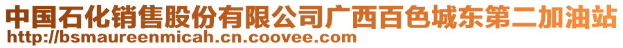 中国石化销售股份有限公司广西百色城东第二加油站