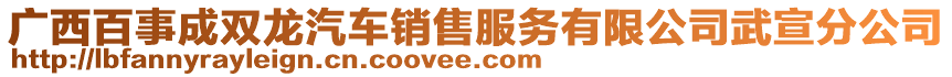 广西百事成双龙汽车销售服务有限公司武宣分公司