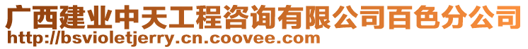 廣西建業(yè)中天工程咨詢有限公司百色分公司