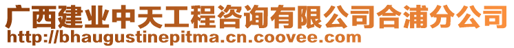 廣西建業(yè)中天工程咨詢有限公司合浦分公司