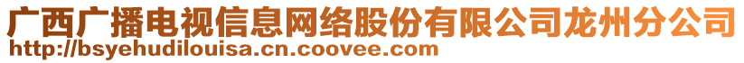 廣西廣播電視信息網(wǎng)絡(luò)股份有限公司龍州分公司