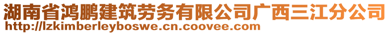 湖南省鴻鵬建筑勞務(wù)有限公司廣西三江分公司