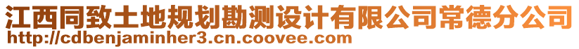 江西同致土地規(guī)劃勘測(cè)設(shè)計(jì)有限公司常德分公司