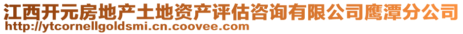 江西开元房地产土地资产评估咨询有限公司鹰潭分公司