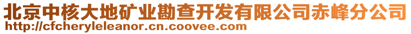 北京中核大地礦業(yè)勘查開發(fā)有限公司赤峰分公司