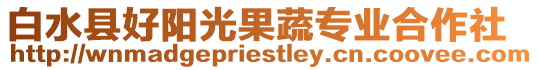 白水縣好陽光果蔬專業(yè)合作社