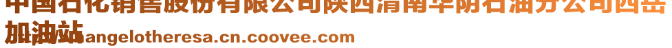 中國石化銷售股份有限公司陜西渭南華陰石油分公司西岳
加油站