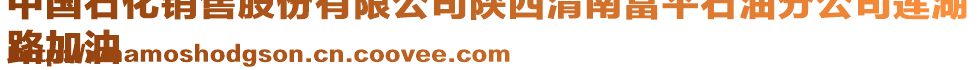 中國(guó)石化銷(xiāo)售股份有限公司陜西渭南富平石油分公司蓮湖
路加油