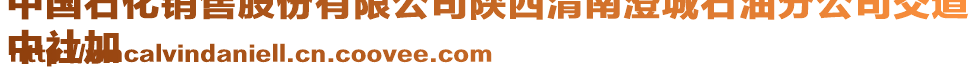 中國石化銷售股份有限公司陜西渭南澄城石油分公司交道
中社加