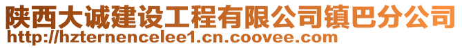 陜西大誠建設工程有限公司鎮(zhèn)巴分公司