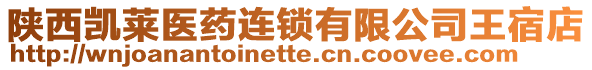 陜西凱萊醫(yī)藥連鎖有限公司王宿店