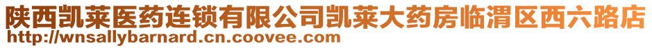 陜西凱萊醫(yī)藥連鎖有限公司凱萊大藥房臨渭區(qū)西六路店