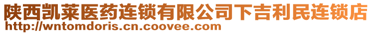 陜西凱萊醫(yī)藥連鎖有限公司下吉利民連鎖店