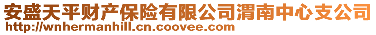 安盛天平財產保險有限公司渭南中心支公司