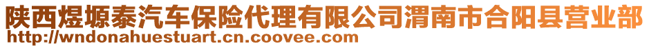 陜西煜塬泰汽車保險代理有限公司渭南市合陽縣營業(yè)部