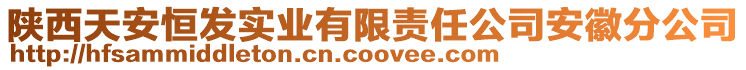 陜西天安恒發(fā)實(shí)業(yè)有限責(zé)任公司安徽分公司