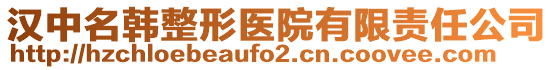 漢中名韓整形醫(yī)院有限責(zé)任公司