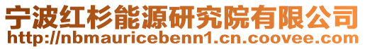 寧波紅杉能源研究院有限公司