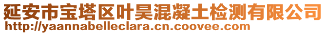 延安市寶塔區(qū)葉昊混凝土檢測(cè)有限公司