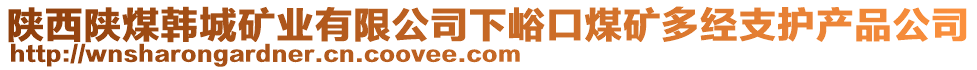 陜西陜煤韓城礦業(yè)有限公司下峪口煤礦多經(jīng)支護產(chǎn)品公司