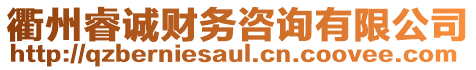 衢州睿誠財務(wù)咨詢有限公司