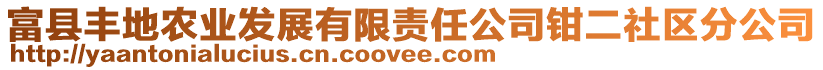 富縣豐地農(nóng)業(yè)發(fā)展有限責(zé)任公司鉗二社區(qū)分公司