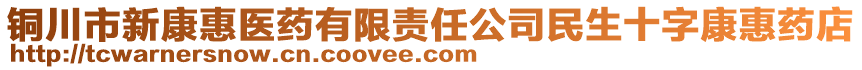 銅川市新康惠醫(yī)藥有限責任公司民生十字康惠藥店