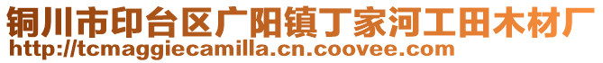 銅川市印臺區(qū)廣陽鎮(zhèn)丁家河工田木材廠