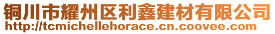 銅川市耀州區(qū)利鑫建材有限公司