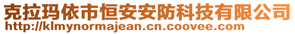 克拉瑪依市恒安安防科技有限公司