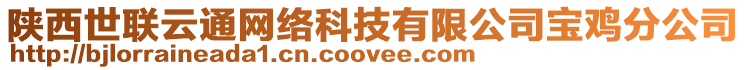 陜西世聯(lián)云通網(wǎng)絡(luò)科技有限公司寶雞分公司