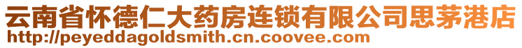 云南省懷德仁大藥房連鎖有限公司思茅港店