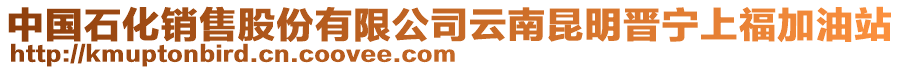 中國(guó)石化銷售股份有限公司云南昆明晉寧上福加油站