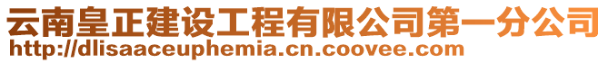 云南皇正建設(shè)工程有限公司第一分公司