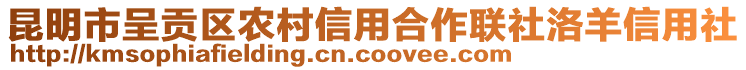 昆明市呈貢區(qū)農(nóng)村信用合作聯(lián)社洛羊信用社