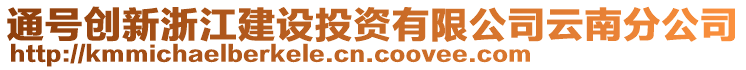 通號創(chuàng)新浙江建設(shè)投資有限公司云南分公司