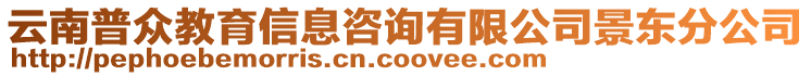 云南普眾教育信息咨詢有限公司景東分公司