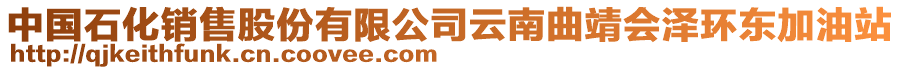 中國(guó)石化銷售股份有限公司云南曲靖會(huì)澤環(huán)東加油站