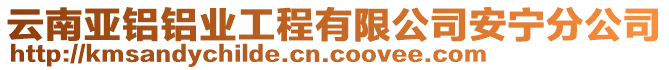 云南亞鋁鋁業(yè)工程有限公司安寧分公司