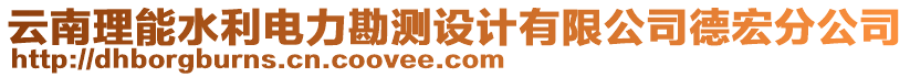 云南理能水利電力勘測(cè)設(shè)計(jì)有限公司德宏分公司